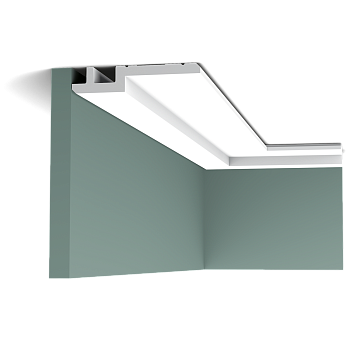 Карниз Orac Decor Полиуретан C395 STEPS д 2000 x в 155 x ш 31